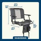 Big Comfort Stadium Chair™ with Armrests 2.0