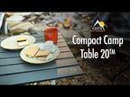 An overview video showing the features and technology of the Compact Camp Table 20.