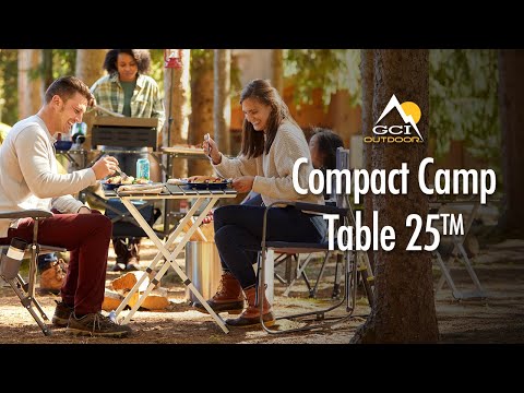 An overview video showing the features and technology of the Compact Camp Table 25.